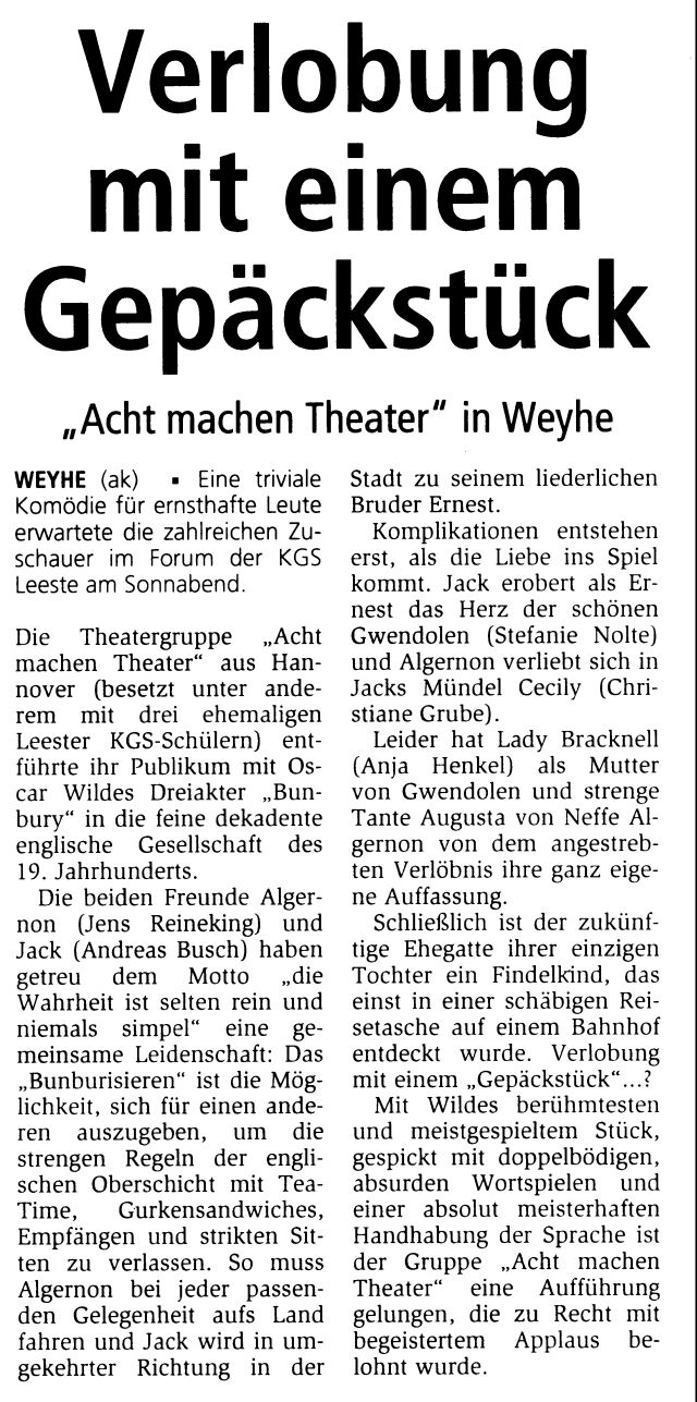 Bunbury in Leeste